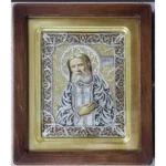 Икона из скани Серафима Саровского