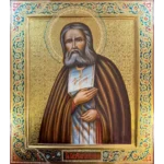 Серафим Саровский рукописная икона